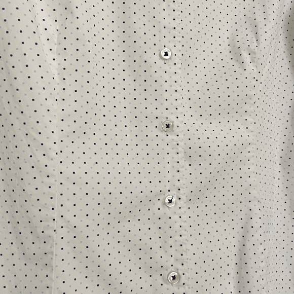 Women’s Marc O’Polo White Navy & Light Blue Mini Square Check Button Up Shirt - Picture 4 of 9